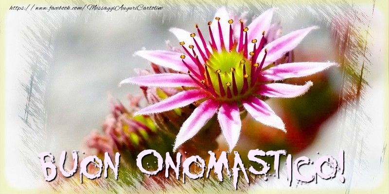 Buon Onomastico! - Cartoline onomastico con fiori