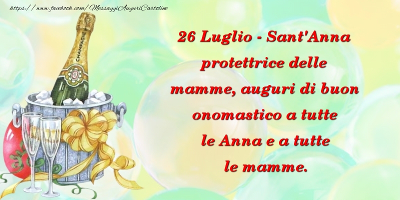 26 Luglio - Sant'Anna - Cartoline onomastico