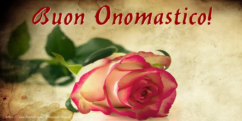 Buon Onomastico! - Cartoline onomastico con rose