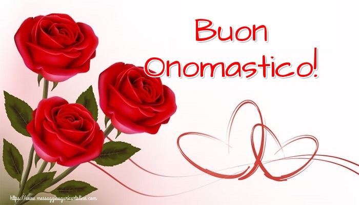 Buon Onomastico! - Cartoline onomastico con fiori