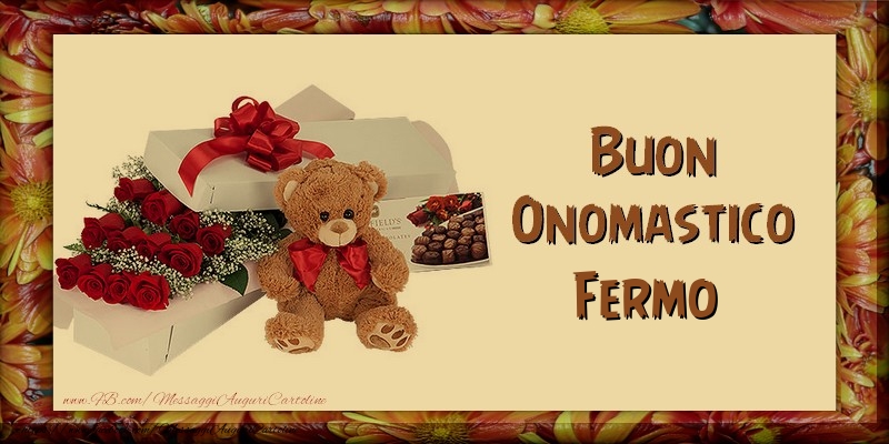 Buon Onomastico Fermo - Cartoline onomastico con animali