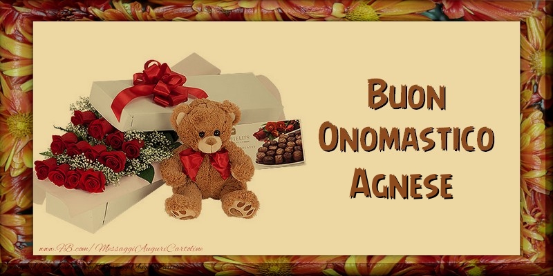 Buon Onomastico Agnese - Cartoline onomastico con animali