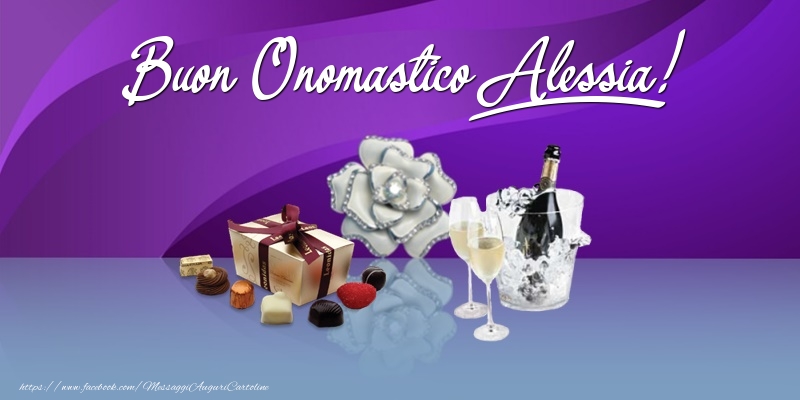 Buon Onomastico Alessia! - Cartoline onomastico con regalo