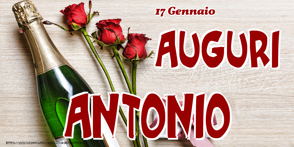 17 Gennaio - Auguri Antonio! - Cartoline onomastico