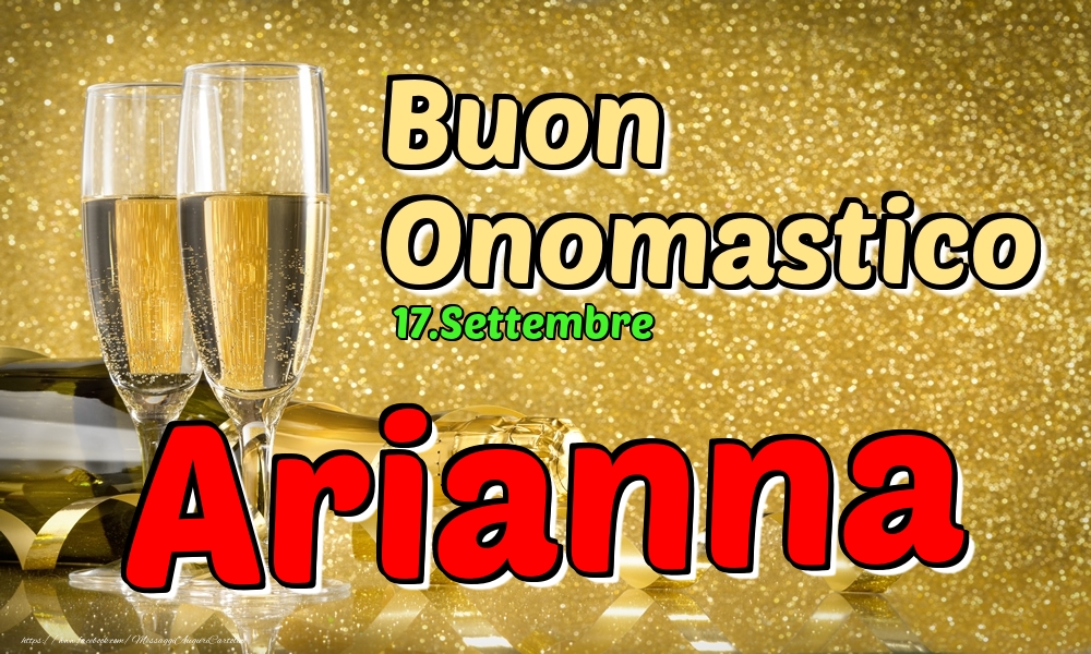 17.Settembre - Buon Onomastico Arianna! - Cartoline onomastico