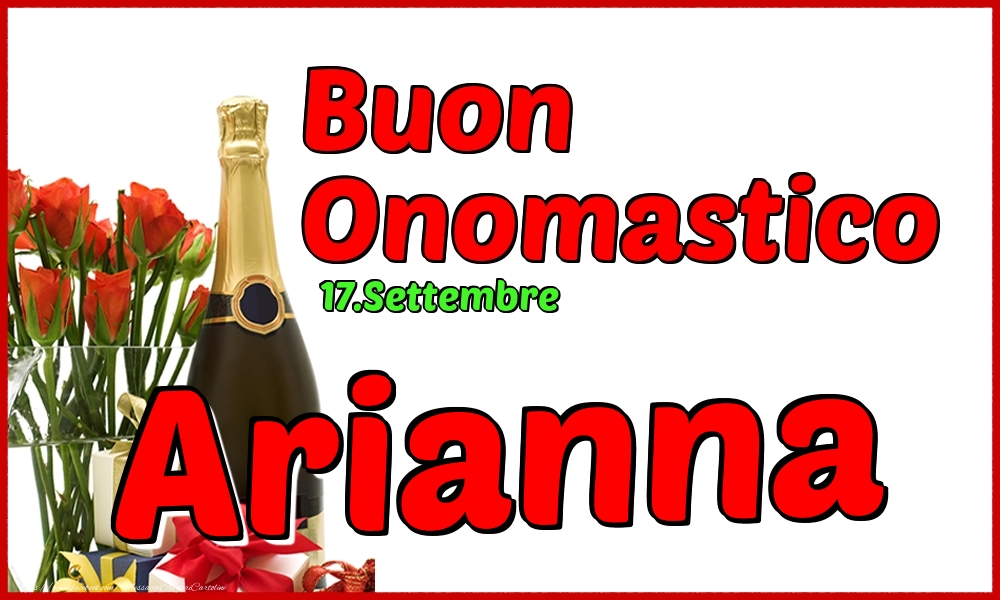 17.Settembre - Buon Onomastico Arianna! - Cartoline onomastico