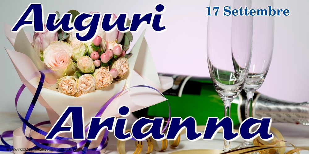 17 Settembre - Auguri Arianna! - Cartoline onomastico