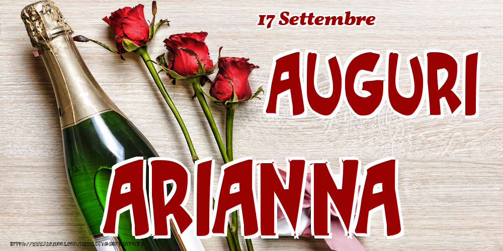 17 Settembre - Auguri Arianna! - Cartoline onomastico