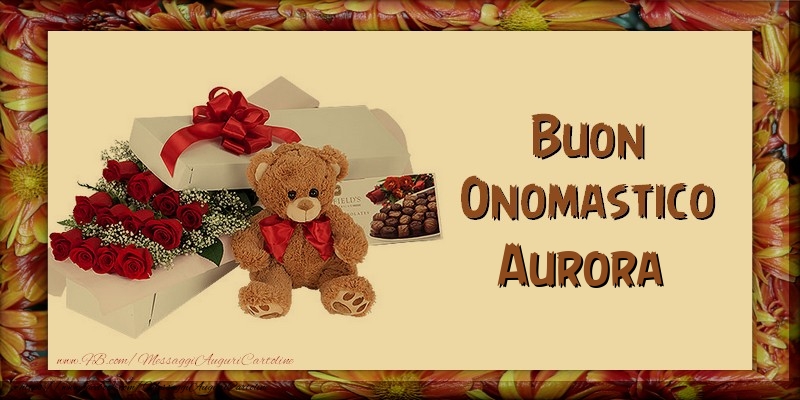  Buon Onomastico Aurora - Cartoline onomastico con animali