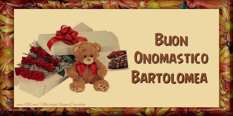 Buon Onomastico Bartolomea - Cartoline onomastico con animali