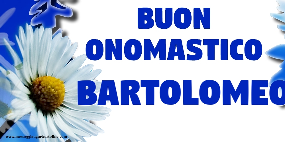 Buon Onomastico Bartolomeo! - Cartoline onomastico