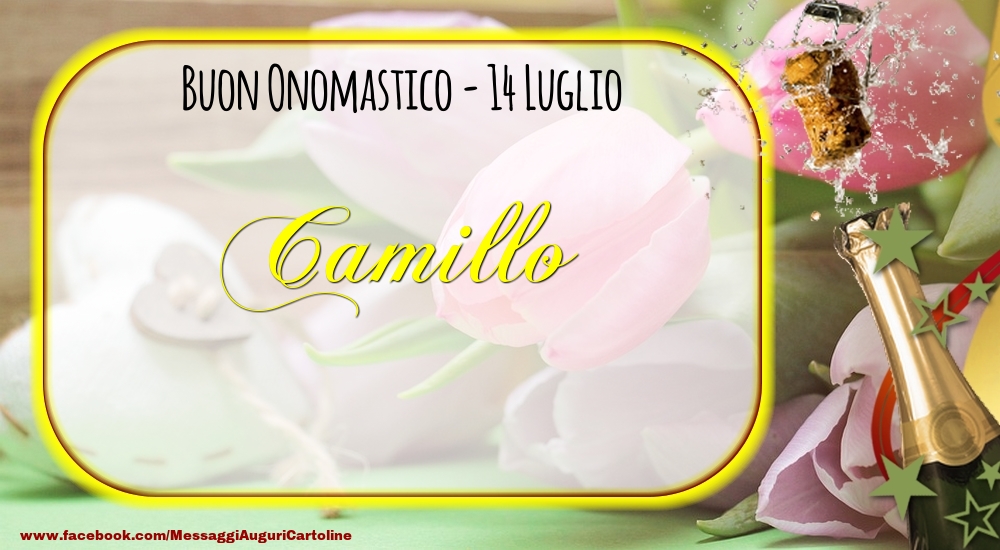 Buon Onomastico, Camillo! 14 Luglio - Cartoline onomastico