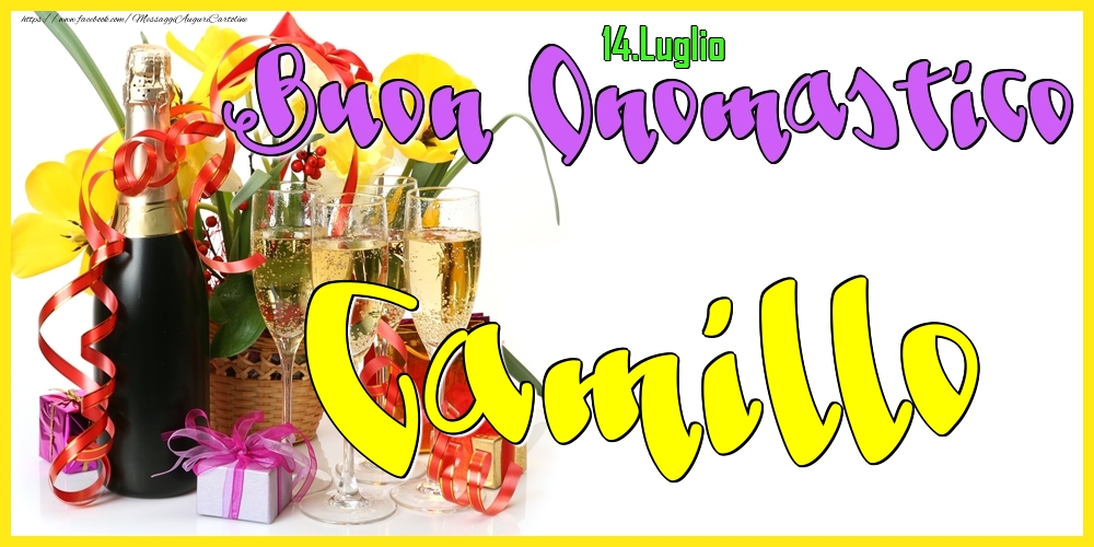 14.Luglio - Buon Onomastico Camillo! - Cartoline onomastico