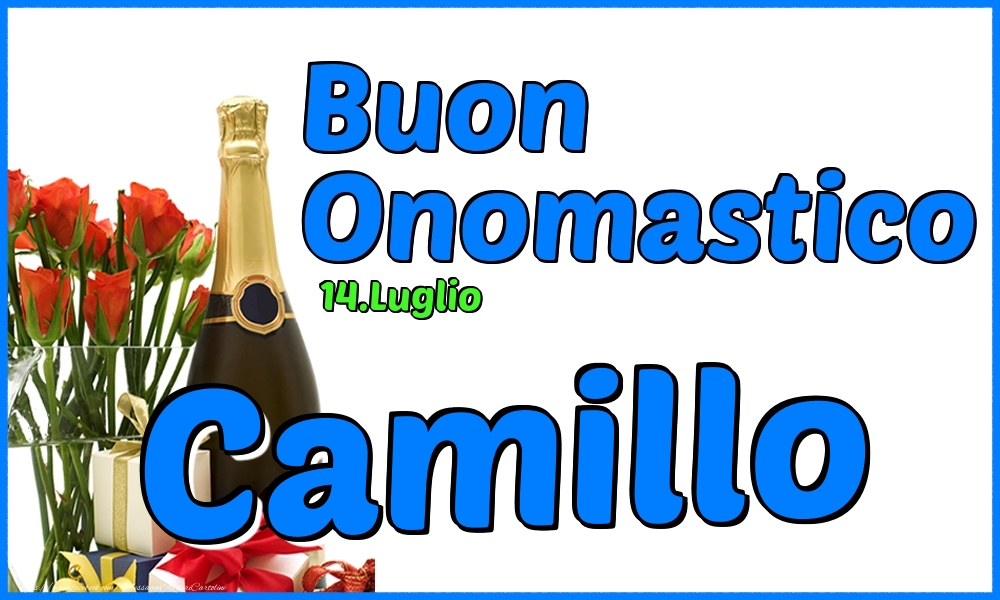 14.Luglio - Buon Onomastico Camillo! - Cartoline onomastico