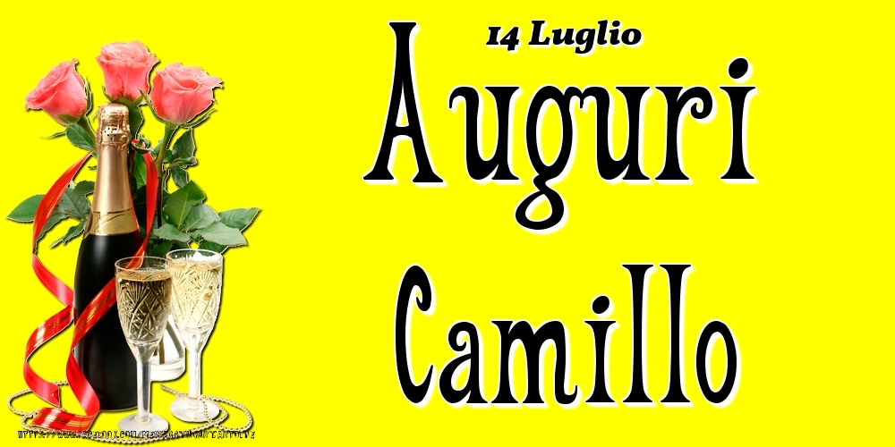 14 Luglio - Auguri Camillo! - Cartoline onomastico