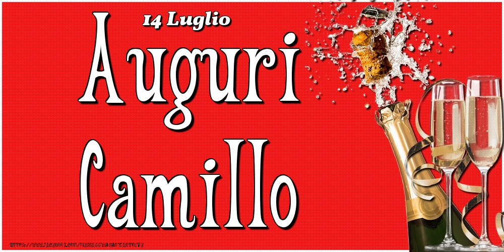 14 Luglio - Auguri Camillo! - Cartoline onomastico