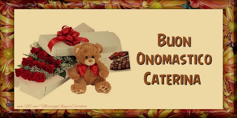 Buon Onomastico Caterina - Cartoline onomastico con animali