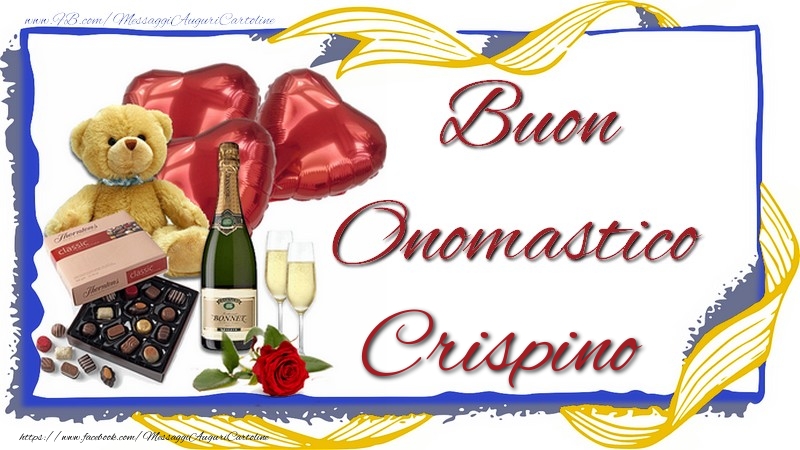 Buon Onomastico Crispino - Cartoline onomastico con animali