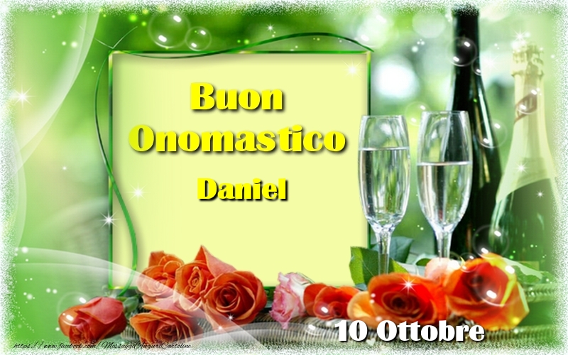 Buon Onomastico Daniel! 10 Ottobre - Cartoline onomastico