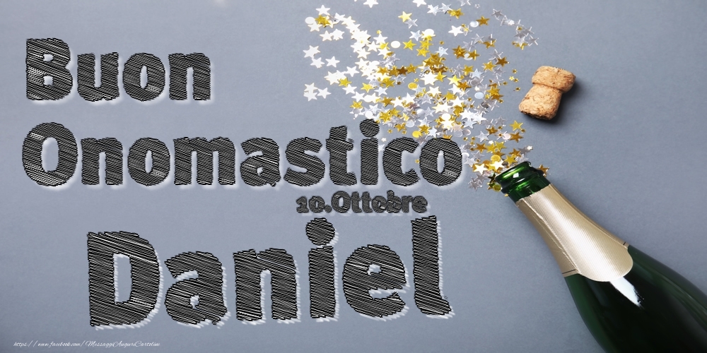10.Ottobre - Buon Onomastico Daniel! - Cartoline onomastico