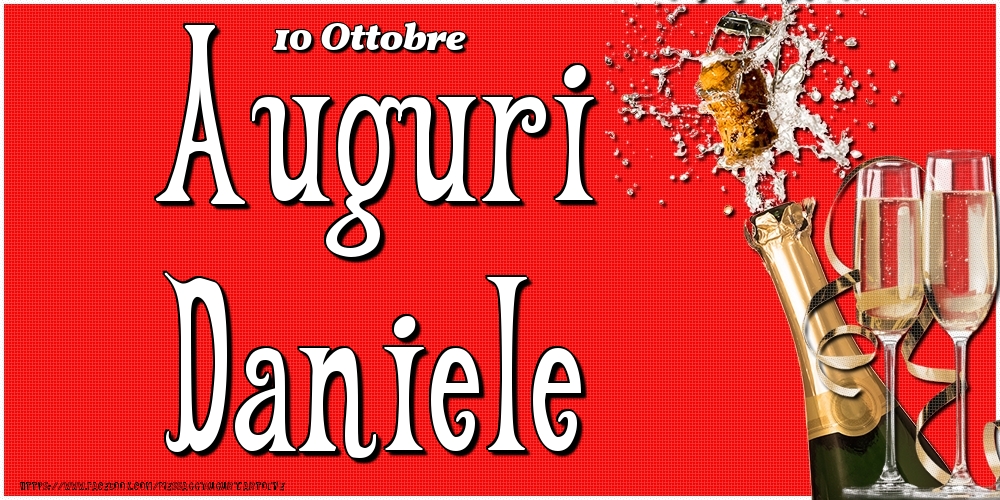 10 Ottobre - Auguri Daniele! - Cartoline onomastico