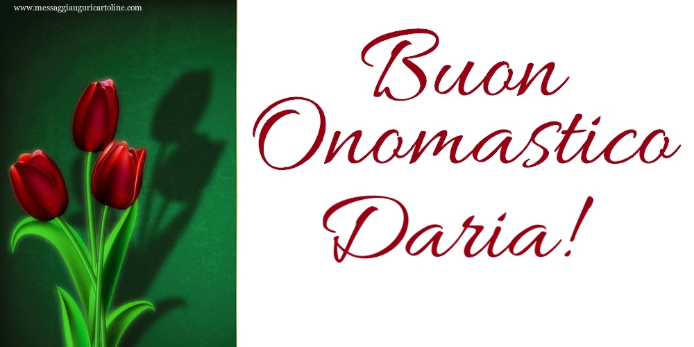 Buon Onomastico Daria! - Cartoline onomastico