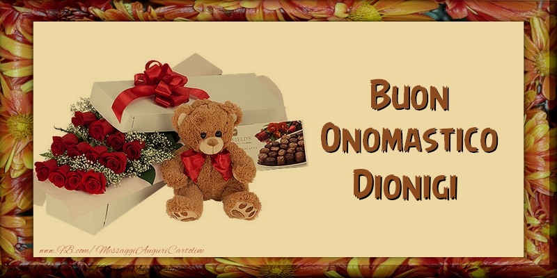 Buon Onomastico Dionigi - Cartoline onomastico con animali