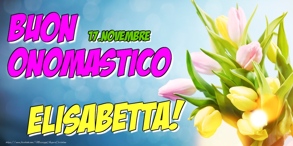 17.Novembre - Buon Onomastico Elisabetta! - Cartoline onomastico