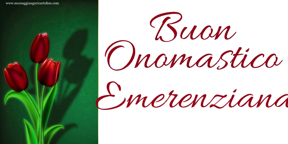 Buon Onomastico Emerenziana! - Cartoline onomastico