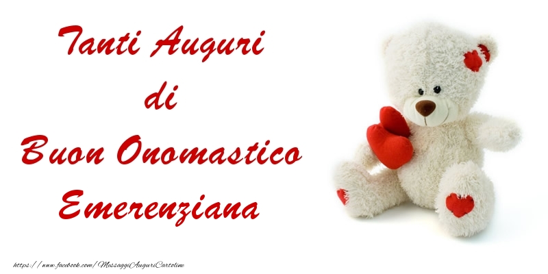 Tanti Auguri di Buon Onomastico Emerenziana - Cartoline onomastico con animali