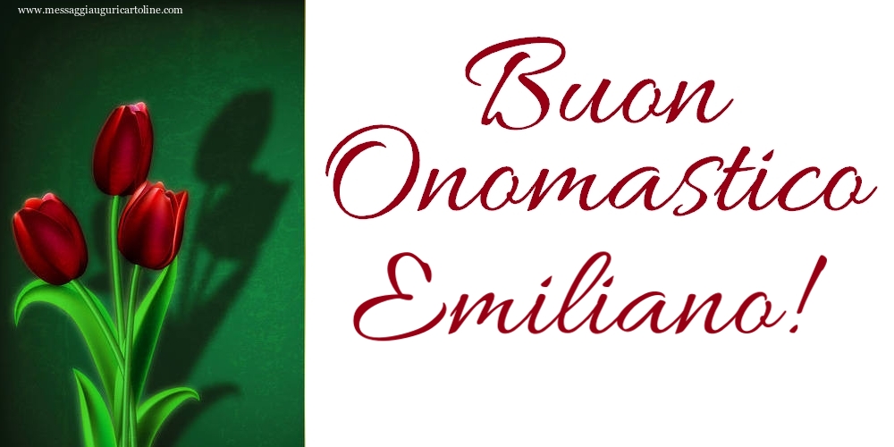 Buon Onomastico Emiliano! - Cartoline onomastico