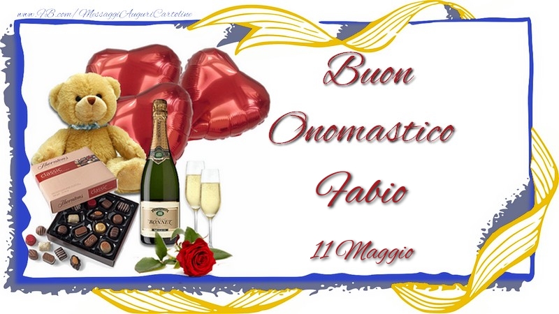 Buon Onomastico Fabio! 11 Maggio - Cartoline onomastico