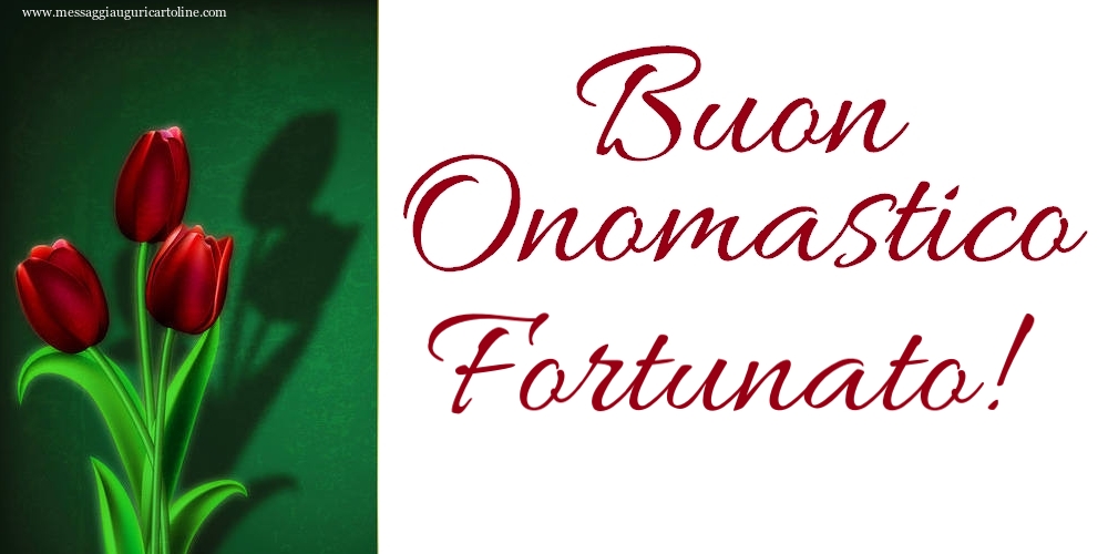 Buon Onomastico Fortunato! - Cartoline onomastico