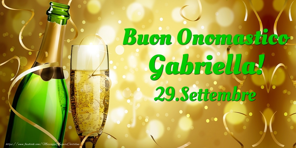 Buon Onomastico Gabriella! 29.Settembre - - Cartoline onomastico