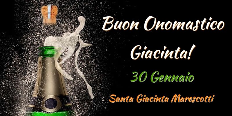 Buon Onomastico Giacinta! 30 Gennaio Santa Giacinta Marescotti - Cartoline onomastico