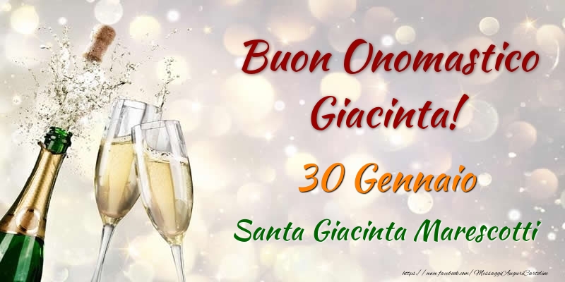 Buon Onomastico Giacinta! 30 Gennaio Santa Giacinta Marescotti - Cartoline onomastico