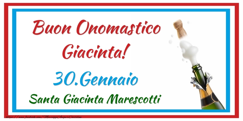 Buon Onomastico Giacinta! 30.Gennaio Santa Giacinta Marescotti - Cartoline onomastico