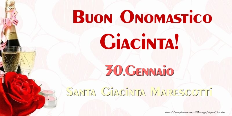 Buon Onomastico Giacinta! 30.Gennaio Santa Giacinta Marescotti - Cartoline onomastico