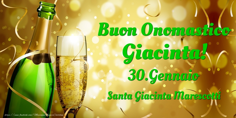 Buon Onomastico Giacinta! 30.Gennaio - Santa Giacinta Marescotti - Cartoline onomastico