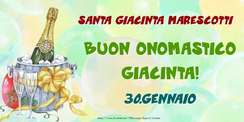 Santa Giacinta Marescotti Buon Onomastico, Giacinta! 30.Gennaio - Cartoline onomastico