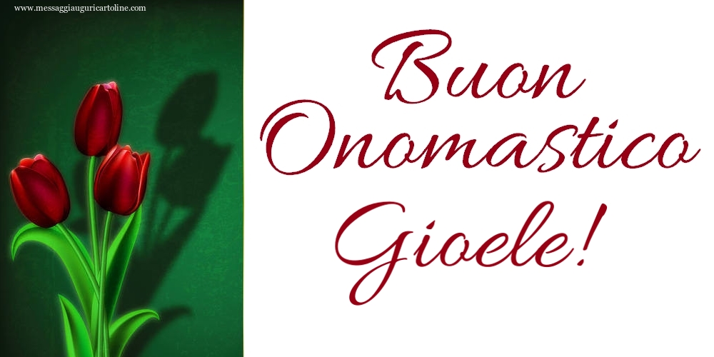 Buon Onomastico Gioele! - Cartoline onomastico