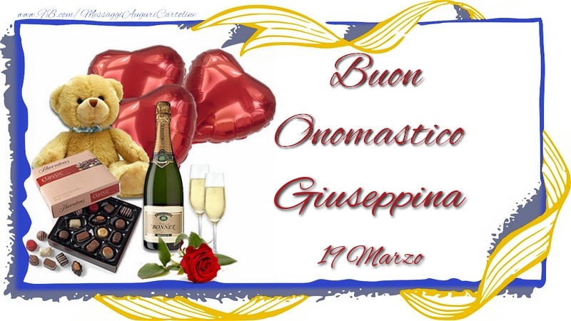  Buon Onomastico Giuseppina! 19 Marzo - Cartoline onomastico