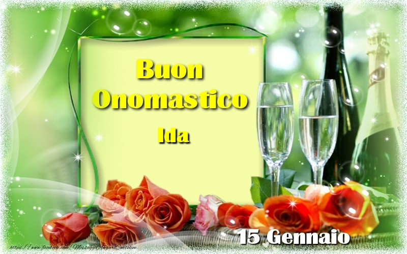 Buon Onomastico Ida! 15 Gennaio - Cartoline onomastico