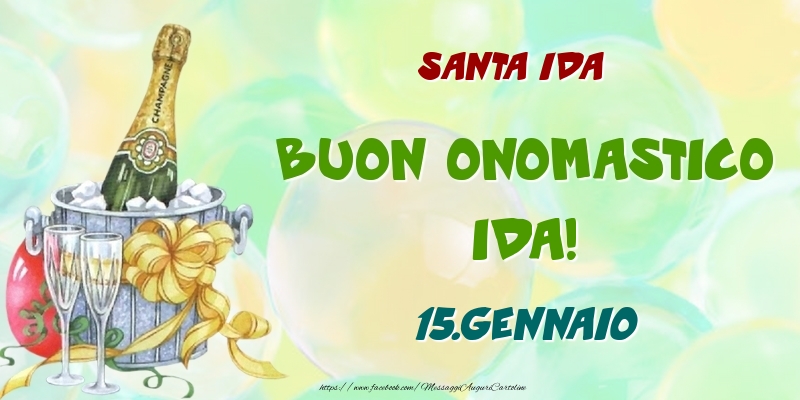 Santa Ida Buon Onomastico, Ida! 15.Gennaio - Cartoline onomastico