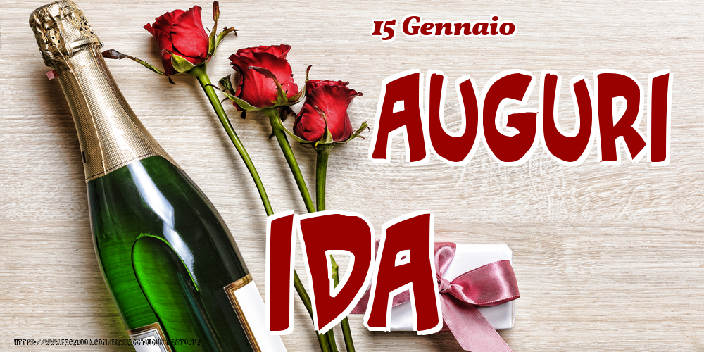 15 Gennaio - Auguri Ida! - Cartoline onomastico