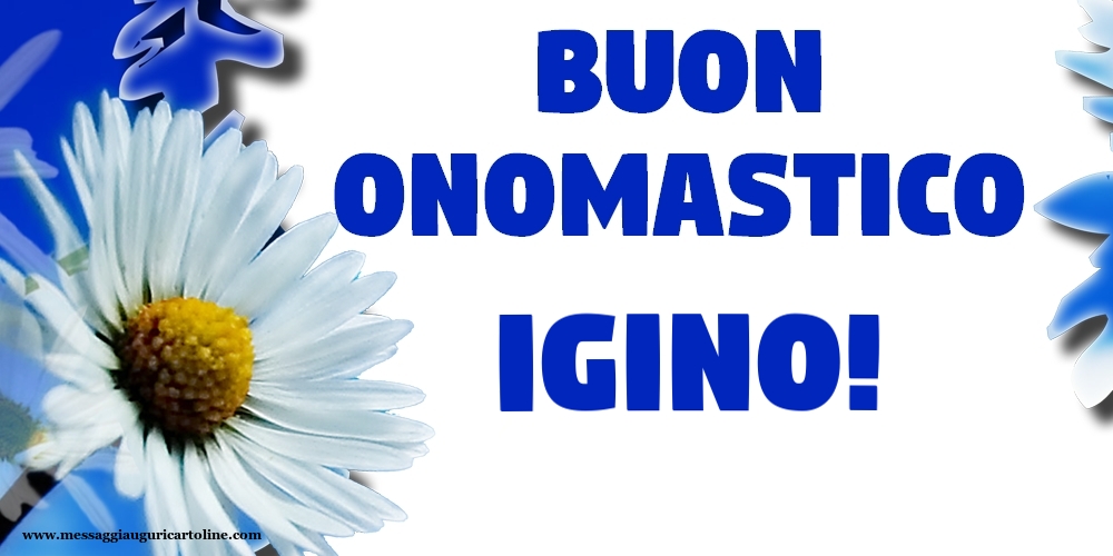 Buon Onomastico Igino! - Cartoline onomastico