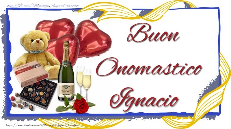 Buon Onomastico Ignacio - Cartoline onomastico con animali