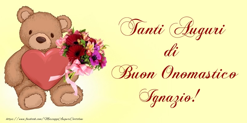 Tanti Auguri di Buon Onomastico Ignazio! - Cartoline onomastico con animali