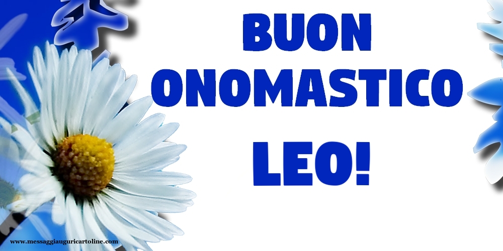 Buon Onomastico Leo! - Cartoline onomastico