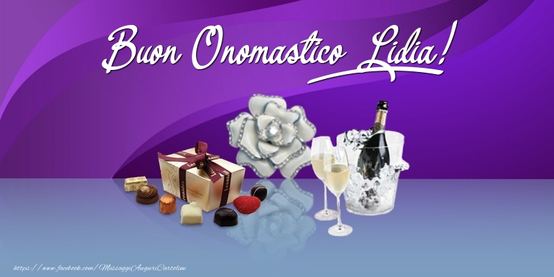 Buon Onomastico Lidia! - Cartoline onomastico con regalo